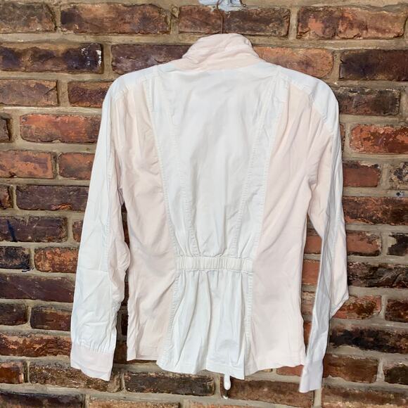 XCVI Beige Cream Color Block Full Zip Lightweight Jacket Women's Size Small - Picture 6 of 6